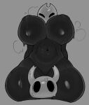  abs algooriginal ambiguous_gender arthropod big_breasts bodily_fluids breasts duo featureless_crotch fecharis female female/ambiguous hi_res hollow_knight hornet_(hollow_knight) huge_breasts insect male_(lore) monochrome musk navel nervous nude protagonist_(hollow_knight) sweat team_cherry thick_thighs vessel_(species) video_games wide_hips 