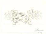  doesnotexist equid equine feathers feral fetlocks friendship_is_magic hasbro head_down hooves mammal mane monochrome my_little_pony narrowed_eyes pegasus quadruped rainbow_dash_(mlp) solo spread_wings wings 