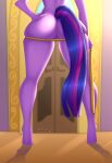  absurd_res anthro anthrofied barely_visible_genitalia barely_visible_pussy butt door equid equine female friendship_is_magic genitals hasbro hi_res holaxes hooves long_tail mammal my_little_pony pussy solo standing thick_thighs twilight_sparkle_(mlp) 