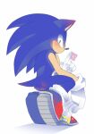  andromorph anthro blue_body blue_fur blueseamoon blush bodily_fluids condom crossgender crouching eulipotyphlan fur genital_fluids genitals hedgehog holding_condom holding_object intersex looking_at_viewer mammal mti_crossgender pussy pussy_juice sega sexual_barrier_device simple_background solo sonic_the_hedgehog sonic_the_hedgehog_(series) white_background wrapped_condom 