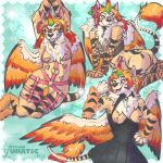  1:1 atelierlunatic breasts clothing felid harness hi_res lingerie mammal pantherine peach_(disambiguation) pupcake sketch sketchy tagme tiger 