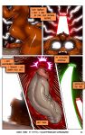  abdominal_bulge alphonse_(james_howard) anal anthro big_dom_small_sub canid canine canis comic dialogue domestic_cat dominant duo felid feline felis hi_res internal james_howard male male/male mammal painal patreon prostate_stimulation richard_(james_howard) size_difference wolf 
