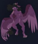  2021 absurd_res anthro blush breasts dragon dragonpony edit female genitals hi_res large_wings lionbun1 nipples nude nude_edit patreon_artist pussy solo 