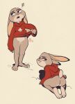  anthro bottomless butt clothed clothing disney edtropolis female hi_res judy_hopps lagomorph leporid looking_back mammal rabbit solo sweater topwear zootopia 