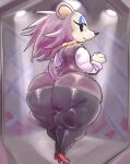  animal_crossing anthro big_butt butt clothed clothing eulipotyphlan female hedgehog high_heels huge_butt kiseff labelle_able looking_at_viewer mammal nintendo solo standing thick_thighs video_games wide_hips 