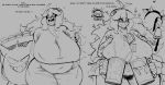  2021 big_breasts black_and_grey bodily_fluids breasts clothed clothing emboquo english_text female gengar hex_maniac hi_res huge_breasts human lactating mammal milk monochrome nintendo pok&eacute;mon pok&eacute;mon_(species) pubes smile text video_games 