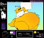  alphys annoying_dog_(undertale) anthro beef belly belly_expansion big_belly big_breasts blush bodily_fluids bottomless breasts bucket burger candy chugging clothed clothing coat container deep_navel dessert eating egg english_text expansion eyes_closed eyewear female flying_sweatdrops food furniture glasses graph gui hi_res huge_hips huge_thighs ice_cream kafrizzzle lab_coat lizard lollipop love_handles measurements meat morbidly_obese morbidly_obese_anthro morbidly_obese_female navel non-mammal_breasts obese obese_anthro obese_female overeating overweight overweight_anthro overweight_female portrait profanity reptile rumbling_stomach scales scalie signature simple_background sitting solo sound_effects steak stool stuffing sun sweat sweatdrop text thick_tail thick_thighs three-quarter_portrait three-quarter_view topwear undertale undertale_(series) url vending_machine video_games weight_gain wide_hips yellow_body yellow_scales 
