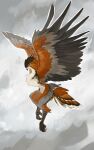  10:16 ambiguous_gender anthro avian beak digital_media_(artwork) feathered_wings feathers fur hi_res juliathedragoncat solo wings 