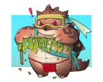  ! 2021 5:4 anthro asian_clothing belly clothing east_asian_clothing fundoshi gunfire_reborn japanese_clothing kemono navel overweight puluground qian_sui_(gunfire_reborn) red_clothing red_fundoshi red_underwear reptile scalie simple_background snapping_turtle solo turtle underwear 