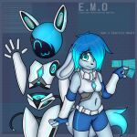  1:1 absurd_res anthro artificial_intelligence dream_mirage dream_mirage_(hyperion) duo female hi_res kayla_kitsune machine robot solo story teenager text young 