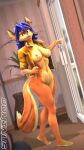  3d_(artwork) 9:16 anthro canid canine carmelita_fox digital_media_(artwork) dominussfm ear_piercing ear_ring female fox gesture hi_res looking_at_viewer mammal piercing pointing sly_cooper_(series) solo sony_corporation sony_interactive_entertainment source_filmmaker sucker_punch_productions video_games 