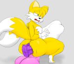  8:7 abdominal_bulge absurd_res amy_rose anal anal_penetration anthro balls barefoot big_balls big_penis blaze_the_cat blue_eyes canid canine chest_fur colored_sketch crouching disembodied_penis double_anal double_penetration feet fox fur genitals gynomorph_(lore) hi_res huge_balls huge_penis hyper hyper_balls hyper_genitalia hyper_penis looking_back male male/male male_penetrated mammal miles_prower nude penetration penis pink_penis purple_penis ridiculous_fit sega simple_background sir_cums_a_lot sonic_the_hedgehog_(series) spread_legs spreading yellow_body yellow_fur 
