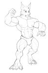 2021 4_fingers 5_toes abs absurd_res anthro barefoot big_biceps big_deltoids big_muscles big_quads black_and_white bristol canid canine canis cheek_tuft chin_tuft claws closed_frown clothed clothed_anthro clothed_male clothing digital_drawing_(artwork) digital_media_(artwork) digitigrade ear_tuft facial_tuft feet fingers front_view full-length_portrait glare half-closed_eyes hi_res huge_pecs humanoid_hands looking_forward male male_anthro mammal monochrome muscular muscular_anthro muscular_male narrowed_eyes navel neck_tuft obliques portrait pose raised_hand serratus simple_background sketch solo speedo speedo_only standing swimwear toes topless topless_anthro topless_male tuft white_background wolf 