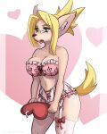  &lt;3 4:5 absurd_res anthro beauty_mark blonde_hair border_collie breasts canid canine canis cleavage clothed clothing collie corpdegenerate cyberconnect2 domestic_dog eyewear female garter_straps glasses green_eyes hair heart_pillow herding_dog hi_res holidays lingerie little_tail_bronx mammal merveille_million misleading_thumbnail pastoral_dog pillow plush_stuffing plushie sharp_teeth sheepdog solatorobo solo teeth tongue tongue_out valentine&#039;s_day video_games 