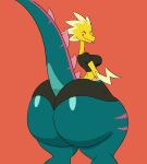  2021 animated ass_clapping big_butt bubble_butt butt dracozolt eyes_closed female fossil_pok&eacute;mon hi_res huge_butt looking_back nintendo pok&eacute;mon pok&eacute;mon_(species) short_playtime simple_background solo tansau twerking video_games 