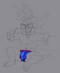  2019 4_fingers abs anthro balls_outline barefoot beverage big_biceps big_deltoids big_ears big_muscles big_nose big_pecs big_tail bitter_(bristol) blue_briefs blue_stripes bottomwear briefs briefs_only bristol bulge cheek_tuft chin_tuft chua claws clothed clothed_anthro clothed_male clothing digital_media_(artwork) ear_tuft ears_aside facial_hair facial_markings facial_tuft fan_character feet fingers front_view full-length_portrait genital_outline goatee grey_background happy head_markings holding_beverage holding_glass holding_object humanoid_hands inner_ear_fluff long_mane long_pseudo_hair male male_anthro mammal mane manly markings mask_(marking) mohawk mouth_scar muscular navel nose_scar obliques open_mouth open_smile pattern_bottomwear pattern_clothing pecs penis_outline pink_briefs portrait pseudo_hair serratus simple_background sitting sketch skimpy smile smiling_at_viewer solo spot_color square_glasses straw striped_bottomwear striped_briefs striped_clothing stripes topless topless_anthro topless_male tuft two_tone_briefs underwear wearing_glasses wildstar 