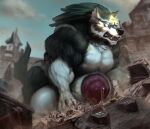  absurd_res animal_genitalia animal_penis balls biceps big_balls big_muscles big_penis big_sheath bodily_fluids canid canine canine_penis canis dust_yang feral fur genital_fluids genitals hair hi_res huge_balls huge_muscles huge_penis huge_sheath hyper hyper_balls hyper_genitalia hyper_muscles hyper_penis hyper_sheath link_(wolf_form) male mammal muscular muscular_male nintendo open_mouth pecs penis precum sheath solo the_legend_of_zelda triforce video_games wolf 