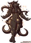  alpha_channel anthro glowing glowing_eyes goo_creature goo_dripping goo_tentacles hi_res horn impaledwolf luci_(impaledwolf) male multi_eye muscular muscular_male nipples null_bulge pecs rubber scalie solo tentacles thick_thighs unknown_species 