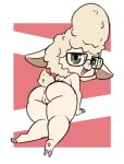  all_fours anthro anus bent_over bovid butt caprine dawn_bellwether disney eyewear female genitals glasses looking_at_viewer mammal nude open_mouth open_smile pussy rear_view sheep smile solo vono zootopia 