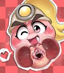  &lt;3 2021 armor blonde_hair blush bodily_fluids cum cum_in_pussy cum_inside female gaping gaping_pussy genital_fluids genitals goomba goombella hair headgear headgear_only helmet helmet_only hi_res looking_at_viewer mario_bros nintendo not_furry one_eye_closed open_mouth paper_mario penetration pictographics pussy pussy_juice solo speech_bubble sweat uyu vaginal vaginal_penetration video_games waddling_head wink 