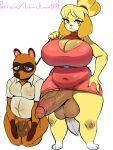  absurd_res animal_crossing anthro balls belly big_balls big_breasts big_penis bottomless breasts canid canine canis cleavage clothed clothing crossgender curvy_figure domestic_dog dominant dominant_gynomorph dominant_intersex dress duo ftg_crossgender fti_crossgender genitals gynomorph gynomorph/male hand_on_hip hi_res huge_breasts huge_penis hyper hyper_genitalia hyper_penis intersex intersex/male isabelle_(animal_crossing) isolatedartest leash male mammal nintendo overweight overweight_male penis penis_size_difference raccoon_dog shih_tzu signature slightly_chubby submissive submissive_male tanuki thick_thighs tom_nook_(animal_crossing) toy_dog video_games voluptuous wide_hips 