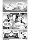  anthro bad_end canid canine canis car chase_hunter clothed clothing comic dialogue driving duo echo_(game) echo_(series) echo_project english_text fruitz happy hi_res inside_car leo_alvarez lutrine male mammal monochrome mustelid one_eye_closed shirt smile spoiler text topwear vehicle video_games visual_novel wink wolf 