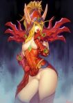  areola blizzard_entertainment blonde_hair blood_elf bottomwear breasts clothed clothing clothing_lift elf female genitals green_eyes hair hi_res humanoid mavezar nipples not_furry open_mouth pussy skirt skirt_lift solo tongue tongue_out valeera_sanguinar video_games warcraft 
