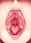  cervix haniwa-dako mouth open_mouth parody pussy saliva solo tongue what 