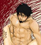  2boys anal koara_yukari male_focus multiple_boys muscle naruto nude sarutobi_asuma sex spread_legs sweat tremble trembling yaoi 