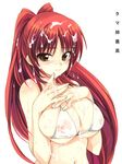  bra breasts bukkake cum kousaka_tamaki large_breasts lingerie red_hair see-through to_heart_2 underwear 