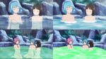  akashiya_moka breasts comparison dvd highres kurono_kurumu medium_breasts multiple_girls nipples rosario+vampire screencap sendou_yukari small_breasts 