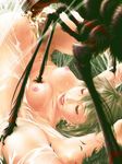  blood breasts eyes_closed green_hair insemination nude pubic_hair rape spider spider_web web 