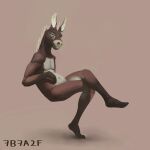  1:1 2021 5_fingers 7b7a2f anthro asinus belly brown_body digital_media_(artwork) digital_painting_(artwork) donkey equid equine feet fingers humanoid_feet humanoid_hands looking_at_viewer male mammal on_one_leg signature simple_background sitting solo standing tailless white_belly 