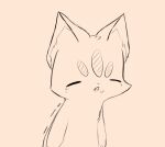  ambiguous_gender anthro bodily_fluids canid canine crying eyes_closed fluffy fox fur fur_markings haku_(snoiifoxxo) hi_res inner_ear_fluff mammal markings monochrome open_mouth simple_background snoiifoxxo solo tears tuft yawn 