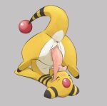  ampharos animal_genitalia anus autofellatio big_penis blush erection eyes_closed feral genitals handjob hi_res honeymono huge_penis humanoid_hands long_penis lying male mammal masturbation nintendo nude on_back open_mouth oral oral_masturbation penile penile_masturbation penis pok&eacute;mon pok&eacute;mon_(species) sex simple_background slit solo spread_legs spreading striped_body stripes tapering_penis video_games yellow_body 