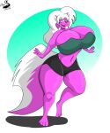  5:6 absurd_res anthro big_breasts breasts cjshadorunner clothing female hi_res huge_breasts mammal mephitid skunk solo 