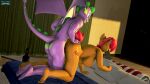  16:9 3d_(artwork) all_fours anthro anthro_on_anthro anthro_penetrated anthro_penetrating anthro_penetrating_anthro babs_seed_(mlp) big_breasts breasts daveman1000 digital_media_(artwork) dragon duo equid equine female female_penetrated friendship_is_magic from_behind_position hasbro hi_res interspecies male male/female male_penetrating male_penetrating_female mammal my_little_pony nipples nude penetration scalie sex spike_(mlp) widescreen 