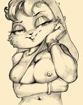  anthro arms_under_breasts bedroom_eyes breasts cheek_tuft clothed clothing clothing_lift facial_tuft female flashing gloves half-closed_eyes handwear lagomorph leporid lola_bunny long_ears looney_tunes mammal narrowed_eyes navel qupostuv35 rabbit seductive sketch smile smiling_at_viewer solo tuft warner_brothers 