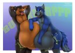  2021 5_fingers abdominal_bulge absurd_res after_vore ambiguous_gender ambiguous_prey anthro anthro_pred athletic athletic_anthro athletic_male belly belly_squish big_belly big_tail biped black_body black_ears black_eyebrows black_fur black_nose blue_arms blue_background blue_body blue_fur blue_hands bodily_fluids border breath brown_body brown_countershading brown_eyebrows brown_fur brown_markings burping canid canine canis cheek_tuft churn colored countershade_face countershade_torso countershading digital_drawing_(artwork) digital_media_(artwork) dipstick_tail domestic_dog dripping drooling duo ear_tuft eyebrows eyes_closed facial_markings facial_tuft fangs fingers floppy_ears fluffy fluffy_tail fox fur fur_markings fur_tuft gloves_(marking) gradient_background green_text grey_body grey_countershading grey_ears grey_eyes grey_fur grey_markings grey_paws grey_text hand_on_own_belly hand_on_stomach hands_behind_head happy head_markings head_tuft hi_res hungry hyper hyper_belly jewelry leg_markings looking_at_another looking_up male male_pred mammal markings mastiff molosser monty_(blancmont) mostly_nude motion_lines multicolored_body multicolored_fur multicolored_tail necklace necklace_only nude onomatopoeia open_mouth open_smile oral_vore orange_body orange_fur orange_markings paint_(painttherottie) pecs pink_tongue portrait purple_background raised_eyebrows rottweiler rumbling_stomach saliva saliva_drip saliva_string same_size_vore satisfied shaded side_view simple_background slosh smile soft_vore sound_effects squish standing tail_markings tan_inner_ear teeth text thebestvore three-quarter_portrait three-quarter_view tongue tongue_out tuft two-tone_tail two_tone_body two_tone_fur unseen_character vore watermark white_border wide_eyed 