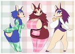  animal_crossing anthro apron apron_only armwear big_breasts big_butt border bottomless bottomless_female breast_size_difference breasts butt cleavage cleavage_overflow clothed clothing eulipotyphlan female hedgehog hi_res huge_breasts huge_butt labelle_able legwear looking_at_viewer mabel_able mammal mostly_nude nintendo r-mk rear_view sable_able seductive short_stack sibling sister sisters skimpy stockings thick_thighs video_games white_border wide_hips 