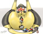  5:4 ahegao anal_beads anthro areola blush bodily_fluids breasts clitoris female gaping gaping_pussy genital_fluids genitals helioptile latiar looking_pleasured looking_up nintendo nipples penetration pok&eacute;ball pok&eacute;ball_anal_beads pok&eacute;ball_insertion pok&eacute;ball_sex_toy pok&eacute;mon pok&eacute;mon_(species) pussy pussy_juice raised_leg saliva sex_toy tongue tongue_out video_games 