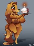  2019 absurd_res anthro areola artist_name belly big_areola big_breasts birthday_cake blush breasts cake canid canine canis chibi curvy_figure dessert digital_media_(artwork) domestic_dog eyelashes feet female fingers food fur grey_background hair hi_res huge_breasts hunting_dog inverted_nipples long_hair mabel_(cherrikissu) mammal mature_anthro mature_female nipples nude saluki shadow sighthound simple_background slightly_chubby smile solo standing superix tan_body tan_fur tan_hair thick_thighs toes tongue tongue_out voluptuous wide_hips yellow_eyes 