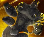  2021 abs anthro anubian_jackal anubis balls bastroceive big_biceps big_muscles big_pecs big_penis black_body black_nipples black_penis canid canine canis claws deity egyptian_mythology erection foreskin genitals hi_res huge_muscles humanoid_genitalia humanoid_penis jackal male mammal middle_eastern_mythology muscular muscular_anthro muscular_arms muscular_male muscular_thighs mythology nipples pecs penis solo tattoo thick_penis thick_thighs 
