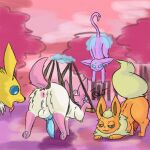  1:1 2021 ambiguous_gender animal_genitalia animal_penis anus ass_up azzyyeen backsack balls blue_penis blue_sclera bound brown_sclera butt canine_penis crouching eeveelution erection espeon feral flareon front_view fur genitals group hindpaw jolteon knot male multicolored_body multicolored_fur nintendo nude open_mouth orange_body orange_fur pawpads paws penis pink_body pink_fur pok&eacute;mon pok&eacute;mon_(species) psychic_powers quadruped raised_tail rear_view suspension sylveon telekinesis tongue tongue_out two_tone_body two_tone_fur video_games white_body white_eyes white_fur yellow_body yellow_fur 
