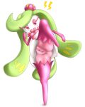  4:5 absurd_res anus blush breasts elemental_creature female flora_fauna genitals hi_res humanoid nintendo not_furry plant pok&eacute;mon pok&eacute;mon_(species) pussy simple_background solo spread_legs spreading tsareena video_games xnuesanx 