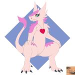  &lt;3 1:1 anthro darknsfwindie female genitals hi_res jewelry looking_at_viewer necklace power_stance pussy sergal solo 