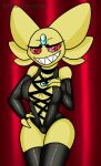  2021 anthro breasts clothing digital_media_(artwork) female gloves handwear humanoid jewels_(musaparadise) latex_gloves latex_stockings lingerie musaparadise nintendo nude pok&eacute;mon pok&eacute;mon_(species) rubber sableye solo video_games 