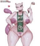  &lt;3 anthro anthrofied apron apron_only big_breasts blush breasts cleft_of_venus clothing curvy_figure english_text female fingers genitals girlsay hand_on_hip hi_res huge_breasts ineffective_clothing legendary_pok&eacute;mon mature_female mewtwo mostly_nude multicolored_body nintendo nipples open_mouth patreon pok&eacute;mon pok&eacute;mon_(species) pok&eacute;morph portrait purple_body purple_eyes pussy simple_background solo standing subscribestar text thick_thighs three-quarter_portrait two_tone_body url video_games voluptuous white_background white_body wide_hips 