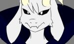  age_difference anthro asriel_dreemurr_(god_form) blackpatapon bovid caprine goat horn male mammal simple_background solo undertale undertale_(series) video_games younger_male 