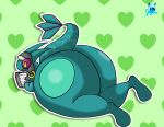  2021 anthro big_butt butt digital_media_(artwork) dragon fan_character flygon green_body headgear huge_butt hyper hyper_butt jaylewdcario len_(focus) male nintendo nude pok&eacute;mon pok&eacute;mon_(species) scalie simple_background smile solo thick_thighs video_games wide_hips wings 